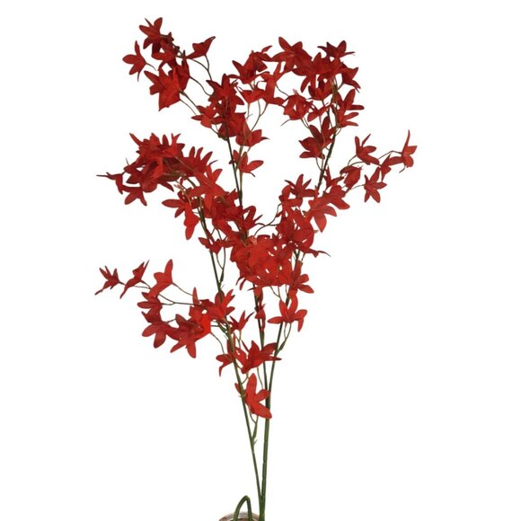 Artificial Red Floral Stems Filler Flowers - 2 Stems 42" Tall - DIY Decor & Craf - Picture 7 of 12